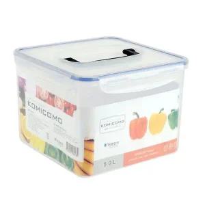[골드스마일]코미코모 손잡이 정사각 밀폐 용기 5.0L