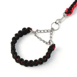 [콩심팥심]애견목줄 로프 트위스트 대형견 목줄+리드줄 1.25M