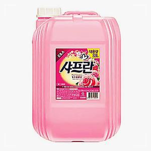 샤프란 핑크 센세이션 말통 로즈향 20L 빨래 세제 소 호텔용 모텔용 대용량 숙박업체용 섬유유연제 세탁
