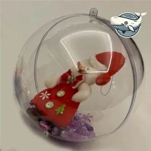 투명 플라스틱 공 16cm 파티 장식 용품 뽑기캡슐 투명캡슐 투명구 트리오너먼트