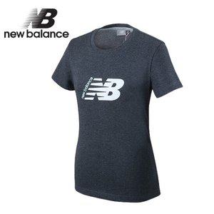 뉴발란스 여성 뉴빅로고 반팔티(NBNE82M122_DGREY)_다크 그레이