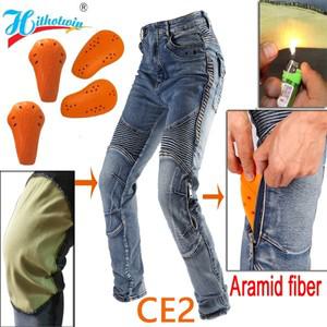 오토바이바지 케브라 Kevlar 오토바이 청바지 남성 오프로드 모토 크로스 바지 모토 바지 레저 라이딩 바지