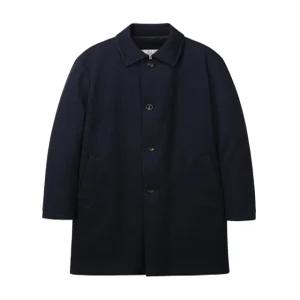 마에스트로 남성 24FW [ALBERO] 네이비 단색 구스다운 트렌치코트 MATR4D081N2