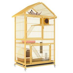 고양이 케이지 철제 이중도어펜스 높이200cm 하우스 전자동 호두 길고양이 보호소 반려묘