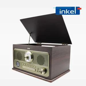 인켈 IK-C2020LP 올인원 LP 턴테이블 플레이어 블루투스 스피커 오디오 CD플레이어 라디오