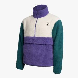 [스파이더](센텀시티점) 공용 컬러 블록 플리스 풀오버 SPGWCNRL305UIVY