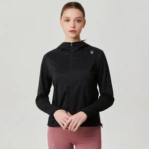 [스파이더](센텀시티점) 여성 러닝 경량 우븐 자켓 SPJPCNJK281WBLK