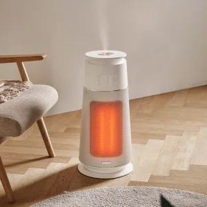 프롬비 가습 온풍기 미스트 히터팬 PTC 온풍기 불멍 가습기