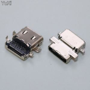 레노버 호환 씽크패드용 DC 전원 잭 USB C 노트북 소켓 교체 E480 E590 TYPE-C