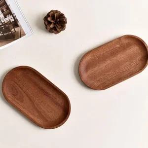 아트박스 마전동상회 타원형 우드 트레이 감성 인테리어 소품 받침대