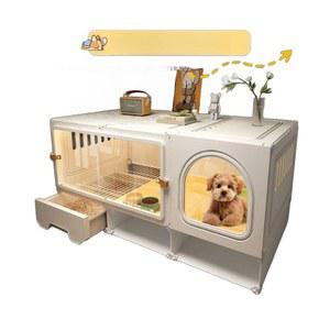 강아지방음부스 애견호텔 케이지 격리 동물병원 화이트 강아지방음하우스 격리장 조용한