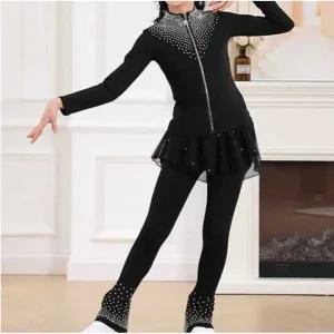 피겨연습복 스케이트 훈련복 여성 상하의 피겨