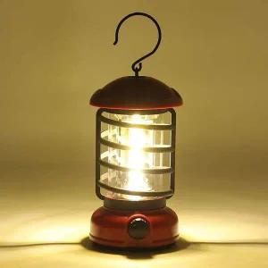 [콩심팥심]COB 레트로 감성 캠핑 랜턴 L3 레드 낚시 야외 텐트조명 텐트실내등