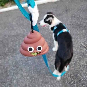 [콩심팥심]똥모양 배변봉투 반려동물 산책 카라비너