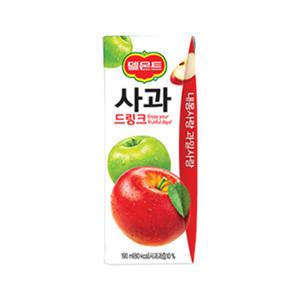 델몬트 사과 드링크 190ml 24팩 과즙 종이팩 음료수