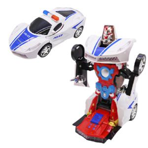 움직이는 LED 자동차 변신 로봇 멜로디 장난감 경찰차 폴리스카 미니카 어린이 선물