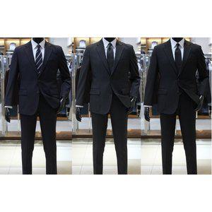 [바쏘](의정부점)NEW 신사 베이직 플래티넘 남성정장세트 슬림핏 3종 [ 블랙,차콜그레이,다크네이비 ]