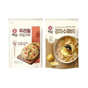 백설 감자 수제비 가루 500g x1개+우리밀부침가루 500g x1개