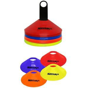 [JHQRNL0P_4B]접시콘 축구 구기종목 미니콘 꼬깔 훈련 40개