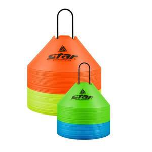[JHQRNL16_4B]스타 접시콘 미니꼬깔 축구 마커 20cm