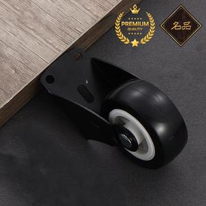 1pcs 가구 캐스터 바퀴 부드러운 고무 회전 조용한 롤러 캐비닛 도어 테이블에 대 가정용 이동 2025