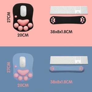 강아지발 마우스 패드 손목쿠션 키보드 손목보호대