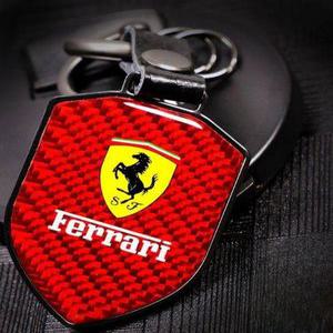 페라리488피스타로마클래식레드메탈키링차량키체인