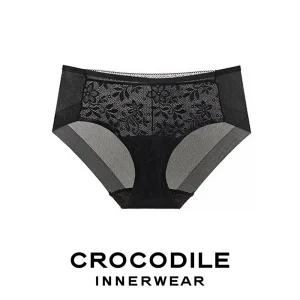 [크로커다일] 레이스 프리컷 퓨징 팬티 블랙 CDWPT2M04A