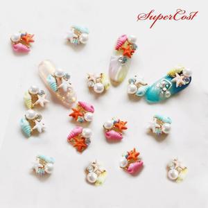 네일아트 쿨썸머 바다정취 네일파츠 2입 3종