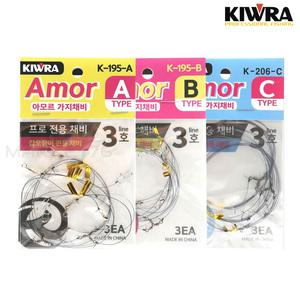 키우라 아모르 가지채비 K-206 갑오징어 전용 채비 제주갑이 쭈갑채비