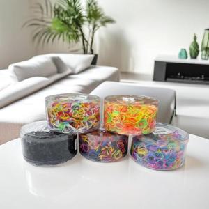 머리끈 유아 고무줄 헤어 밴드 아동 통 벌크 고탄력 내구성