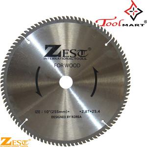 ZEST초경톱날 목재용 10인치 80날두께2.8mm 툴마트