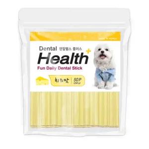덴탈헬스플러스 치즈 50P (250g) / 강아지간식 덴탈껌 치석제거