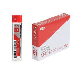 1000 마하 샤프심 0.5B 12개입 1박스 - 고강도 진한 B심 부드러운 필기감
