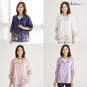 [마담4060]엄마옷 마담4060 플라워점퍼-YHJP304001-