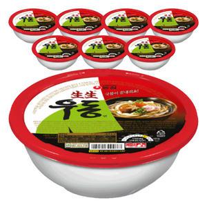 농심 생생우동용기 276g x 8개