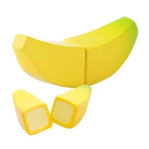 우디푸디 바나나 원목 내장 자석 과일자르기 주방놀이 소품