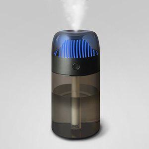 무선 기화식 미니 휴대용 탁상용 무드등 무소음 가습기 H332+저속충전기