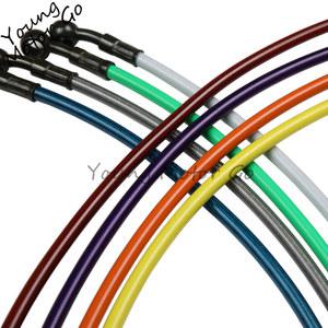 오토바이 더트 바이크 브레이드 스틸 유압 강화 브레이크 라인 클러치 오일 호스 라인 튜브 파이프, 500 ~ 1500mm 유니버설 핏 MX