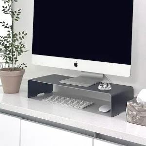 [일렉싱크]알루미늄 높은 아이맥 모니터 받침대 스탠드 선반 470mm 그레이