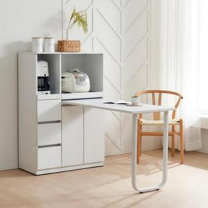 식탁겸용 수납장 식탁 다용도 주방수납장 접이식 렌지대
