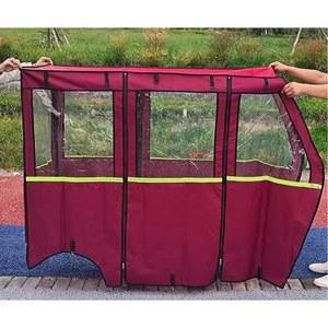 레인 커튼 방풍 캐노피 대형 프레임 자전거 방수 마개 가제보 세발 커버 두꺼운