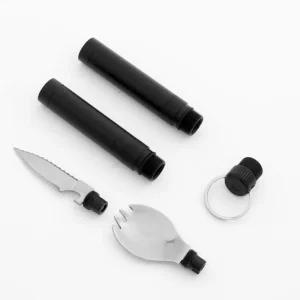 휴대용 스포크 나이프 수저포크세트 캠핑감성용품 감성캠핑용품 다용도공구