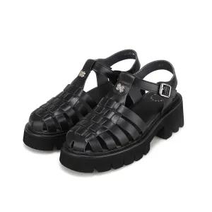 [롯데백화점]BARBARA 여성 피셔맨스타일 청키 샌들 BBI442-BK