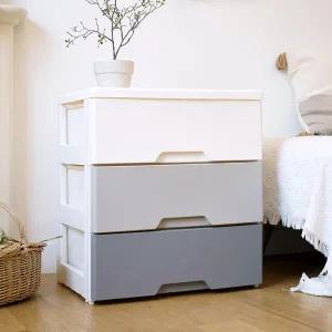 아트박스/보노하우스 헤이즈 플라스틱 서랍장 3단 모노톤 인테리어 수납장