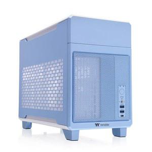 [미국배송] 써멀테이크 TR100 SFF 섀시; MITX 지원; 18.9리터; PCIE 4.0 라이저 케이블 포함; 360MM GPU 클리어런스; 280MM 라디에이터 탈착식 브래킷; 수국 블루; CA-11A-00SFNN-00