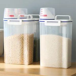 냉장고 밀폐 쌀소분통 2kg 소형 곡물보관 곡식통 주방정리 쌀통 신혼 미니