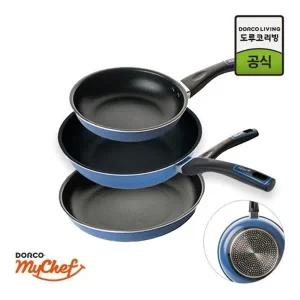 [도루코] [도루코] 퓨어라이트 애쉬블루 IH 인덕션 프라이팬 3종세트(20+28+궁중28cm)