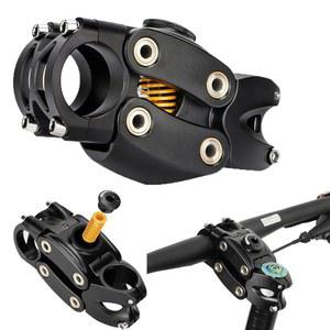 가더스 서스펜션 스템 어깨를 편안하게 해주는 7도 45mm 높이 조절식 자전거 핸들바 산악 도로 MTB BMX 블랙 90mm용 충격 흡수식 짧은 라이저