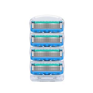 다다담마켓 중날 프로쉴드 개입 마하 질레트 터보 마이크로핀 옐로우 호환용 면도날(4입) 스킨텍